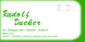 rudolf ducker business card
